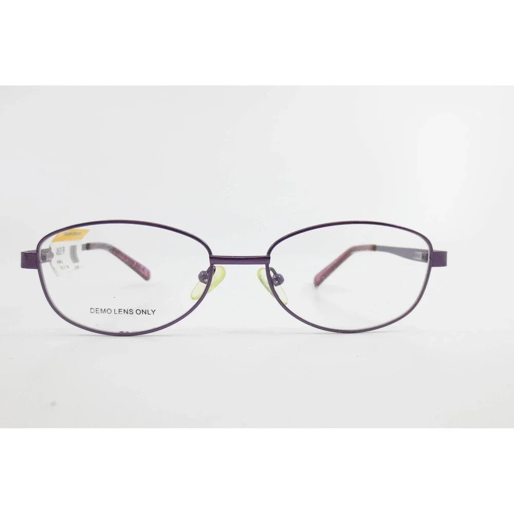 Fashion Collection WM6102 PRP Purple Oval Eyeglass Frames 53-17-140 Metal New